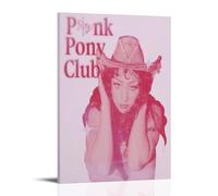 ZLLFES Chappell Roan Pink Pony Club, lienzo decorativo para pared, estilo moderno y simple, adecuado para varias escenas de la vida, también es un gran regalo de cumpleaños, recuerdo de elección