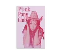 ZLLFES Chappell Roan Pink Pony Club, lienzo decorativo para pared, estilo moderno y simple, adecuado para varias escenas de la vida, también es un gran regalo de cumpleaños, opción de recuerdo sin