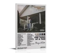 ZLLFES One Thing at A Time - Póster de álbum de Morgan Wallen en lienzo, estilo moderno y simple, adecuado para varias escenas de la vida, también es un gran regalo de cumpleaños, recuerdo de elección