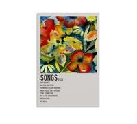ZLLFES Póster de canciones de Adrianne Lenker en lienzo, arte de pared, estilo moderno y simple, adecuado para varias escenas de la vida, también es un gran regalo de cumpleaños, opción de recuerdo