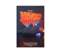 ZLLFES Póster de Regreso al Futuro en lienzo para pared, estilo moderno y simple, adecuado para varias escenas de la vida, también es un gran regalo de cumpleaños, opción de recuerdo, estilo sin marco