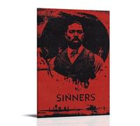 ZLLFES Póster de Sinners (película de 2025) en lienzo, arte de pared, estilo moderno y simple, adecuado para varias escenas de la vida, también es un gran regalo de cumpleaños, recuerdo de elección