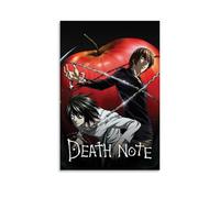 ZLLFES Póster de The Death Note en lienzo para pared, estilo moderno y simple, adecuado para varias escenas de la vida, también es un gran regalo de cumpleaños, opción de recuerdo, estilo sin marco