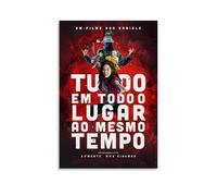 ZLLFES Póster en lienzo con texto en inglés "Everything Everywhere All at Once", estilo moderno y simple, adecuado para varias escenas de la vida, también es un gran regalo de cumpleaños, opción de