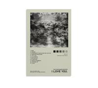 ZLLFES Póster en lienzo con texto en inglés "I love you the Neighbourhood" para pared, estilo moderno y simple, adecuado para varias escenas de la vida, también es un gran regalo de cumpleaños, opción