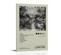 ZLLFES Póster en lienzo con texto en inglés "I love you the Neighbourhood" para pared, estilo moderno y simple, adecuado para varias escenas de la vida, también es un gran regalo de cumpleaños