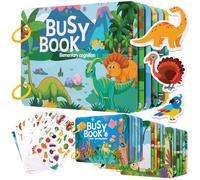 ZLLkeji Busy Board Montessori Juguetes Niños 3 Años Libro Interactivo Quiet Book Educativos Juguetes con la Clasificación por Colores y El Aprendizaje de Matemáticas