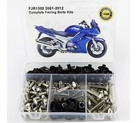 ZLLMY / Apto para Yamaha FJR1300 2001-2012 Motorcia De Carenado Completo Kit De Tornillos De Carrocería Tornillos De Velocidad Tuerca De Velocidad Completa Carne De Carenización Tuercas De Acero