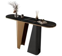 ZLLPIGLS Recibidores de Entrada en Acero al Carbono, Mueble Recibidor con Bordes Redondeados, para Sala de Estar, Pasillo y Detrás del Sofá(39.3x13.7x33.4in)