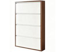 ZLLPIGLS Zapatero Estrecho de Estilo Medieval, Estanteria Zapatos al Carbono, Shoe Rack Colgante para Recibidor, Ideal para Recibidores y Pasillos(Brown,80x15x136cm)