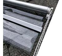 Zlovne Cortina a Prueba de Lluvia,Persiana Enrollable Transparente,Estor Enrollable para Balcón Jardín Patio,Toldo Vertical Prueba de Polvo a Protección UV Estores Enrollables (W120xH160cm/W47 xH63)