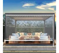 Zlovne Persianas Enrollables al Aire Libre,Elevable Persiana Enrollable Transparente,Estor Enrollable para Balcón Terraza Pérgola Protección de UV,Ancho de 60-160 cm Opcional (W110xH220cm/W43 xH87)