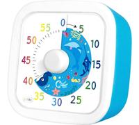 ZLPABO Minuteur Visuel Timer Niño, Cronómetro de 60 Minutos Minutos Océanos y Marinos, Herramienta de Gestión del Tiempo para Niños y Adultos, Para Cocina, Lavado, Reuniones, Aprendizaje
