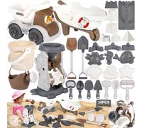 ZLPBAO 30 Piezas Juguetes de Playa para Niños - Juegos Playa Niños con Palas y Bolsa de Malla Reutilizable - Juguetes Arena Juegos de Playa para Bebe 2 3 4 Años