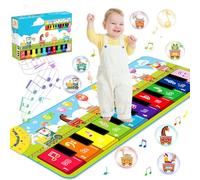 ZLPBAO Alfombrilla para Piano, Juguetes para Niños, Alfombra Musical para Bebé, Alfombra de Piano para Niños, 8 Animales Suenan Alfombra Piano, Educativo Juguete Regalos para Bebé Niños Niño Niña