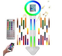 ZLPOWER Cabina de fotos portátil para iPad de 10.2 pulgadas con soporte para selfie, máquina de fotobooth con aplicación de software, control remoto, sincronización de música, caja de luz RGB y anillo