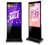 ZLPOWER Quiosco de señalización digital de 43 pulgadas, pantalla no táctil, quioscos digitales, pantallas interactivas, montado en la pared, pantalla LCD IPS 4K, tótem comercial con sistema Android 11