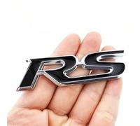 ZLSXTN Coche Insignia Logo para Audi RS Q3, Etiqueta Metal Letra Frontal Capó Parachoques Trasero Emblema Protección Etiqueta Engomada Logotipo Coche Auto Accesorios,Black