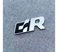 ZLSXTN Coche Insignia Logo para Toyota C-HR, Etiqueta Metal Letra Frontal Capó Parachoques Trasero Emblema Protección Etiqueta Engomada Logotipo Coche Auto Accesorios,D