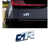 ZLSXTN Coche Insignia Logo para Toyota C-HR, Etiqueta Metal Letra Frontal Capó Parachoques Trasero Emblema Protección Etiqueta Engomada Logotipo Coche Auto Accesorios,A