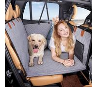 ZLSXTN Funda Coche Perros Asiento Trasero para Hyundai i30,600D Perro Asientos Traseros Hamaca Viaje Mascotas con Ventana Malla Visible y Cinturon Perro Fácil Limpiar Accesorios Coche,B