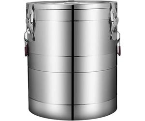 Zlthraustic Termo de Agua Caliente de Acero Inoxidable 304, Gran Capacidad de 80L, Dispensador de Bebidas para hostelería, Restaurante, Comedor, Urna Catering para Cocina, 50L, 50L