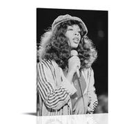 ZLTOFJ Donna SummerModern - Póster decorativo para dormitorio familiar y oficina, celebridad, cantante, música, película de dibujos animados, 60 x 90 cm, estilo marco