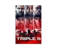 ZLTOFJ Heist Action Thriller Triple 9 Minimalista Vintage MovieModern Family Bedroom Office Decor Celebrity Cantante Music Movie Cartoon Poster Art Poster 60 x 90 cm (60 x 90 cm) estilo sin marco