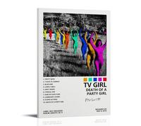 ZLTOFJ Póster moderno de TV Girl Death of A Party Girl. Decoración moderna para dormitorio familiar, oficina, celebridad, cantante, película, caricatura, póster artístico, 30 x 45 cm, estilo marco