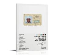 ZLTOFJ Póster moderno de Tyler, The Creator Call Me If You Get Lost Music, decoración moderna para dormitorio familiar, oficina, celebridad, cantante, música, película, caricatura, póster artístico