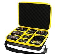 ZLWAWAOL Estuche de almacenamiento de batería extra grande para batería y cargador Dewalt de 20 V, 60 V, 12 V, 18 V máximo, caja de transporte para baterías de 20 V, 60 V, 2.0/3.0/4.0/5.0/6.0/9.0 Ah