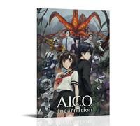 ZLWZPZLN A.I.C.O. Póster de lienzo de anime clásico de encarnación popular para pared, pintura decorativa para dormitorio, 20 x 30 cm, estilo marco