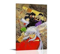 ZLWZPZLN InuYasha - Póster de anime clásico de anime popular para pared, pintura decorativa para dormitorio, 20 x 30 cm, estilo marco