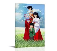 ZLWZPZLN InuYasha - Póster de anime clásico de anime popular para pared, pintura decorativa para dormitorio, 20 x 30 cm, estilo marco