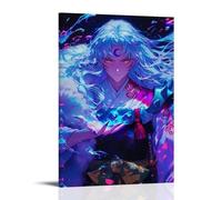 ZLWZPZLN InuYasha - Póster de anime clásico de anime popular para pared, pintura decorativa para dormitorio, 20 x 30 cm, estilo marco