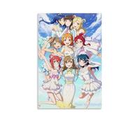 ZLWZPZLN Póster de anime clásico de anime con texto en inglés "Love Live! Superstar!! - Póster decorativo para pared, pintura para dormitorio, 30 x 45 cm, estilo sin marco