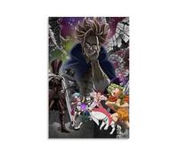 ZLWZPZLN Póster de anime clásico de anime de Los siete pecados capitales, cuatro caballeros del Apocalipsis, arte decorativo para pared, póster decorativo para dormitorio, 20 x 30 cm, estilo sin marco