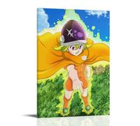 ZLWZPZLN Póster de anime clásico de anime de Los siete pecados capitales de los cuatro caballeros del Apocalipsis, arte decorativo para pared, póster decorativo para dormitorio, 50 x 75 cm, estilo