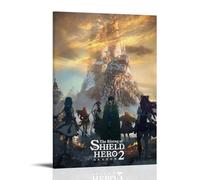 ZLWZPZLN Póster de lienzo de anime clásico de The Rising of The Shield Hero Popular Anime para pared, pintura decorativa para dormitorio, póster de 50 x 75 cm, estilo marco