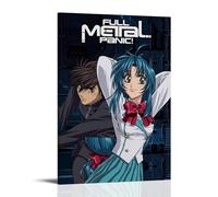ZLWZPZLN Póster decorativo para pared, diseño de anime clásico de anime de pánico de Full Metal Panic! Póster decorativo para dormitorio, 60 x 90 cm, estilo marco