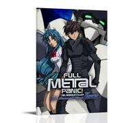 ZLWZPZLN Póster decorativo para pared, diseño de anime clásico de anime de pánico de Full Metal Panic! Póster decorativo para dormitorio, 60 x 90 cm, estilo marco