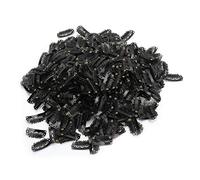 ZLXCAOB 1000 unids/bolsa 2.8U Pinzas para el cabello Clips de hierro Extensiones de cabello Pelucas Accesorios para pinzas para el cabello (Negro)
