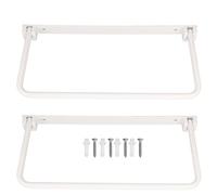 ZLXCAOB 2 Set Foldable RV Shoe Rack Aluminium Alloy Space Saving Wall Mounted Shoe Organizer Shelf for Hotel Living Room (Blanca)