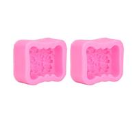 ZLXCAOB 2pcs Flower Mold Pink Reliable Durable Safe Stable Convenient Practical Soft Washable Kitchen Tool for Cake