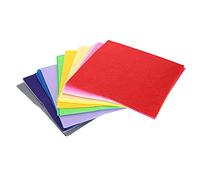 ZLXCAOB 40 Colores Tela Tejida Cuadrada DIY Artesanía Arte Costura Artesanía Fabricación Decoración Tela 30 x 30 cm