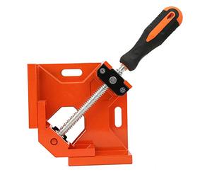ZLXCAOB Abrazadera de ángulo recto de 90 grados, mordaza de sujeción para carpintería, fijación rápida, herramienta de aluminio (Naranja)