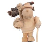 ZLXCAOB Adorno de casa de muñecas Figura en Miniatura Jardín al Aire Libre Escena de Campo Pastoral leñador Llevar leña