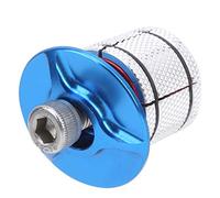 ZLXCAOB Horquilla Delantera Tubo Vertical Auriculares Tornillo de expansión Cubierta Triangular de núcleo expandido (Azul)