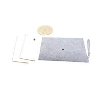 ZLXCAOB Juego de tablero de péndulo con varilla de radiestesia, 2 varillas de radiestesia de cobre, estera de adivinación de péndulo con bolsa de fieltro para caza de tesoros