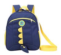 ZLXCAOB Mochila Preescolar para niños pequeños, Mochila Escolar para niños pequeños de Dibujos Animados Lindos, Mochila Escolar para Animales (Azul Oscuro)